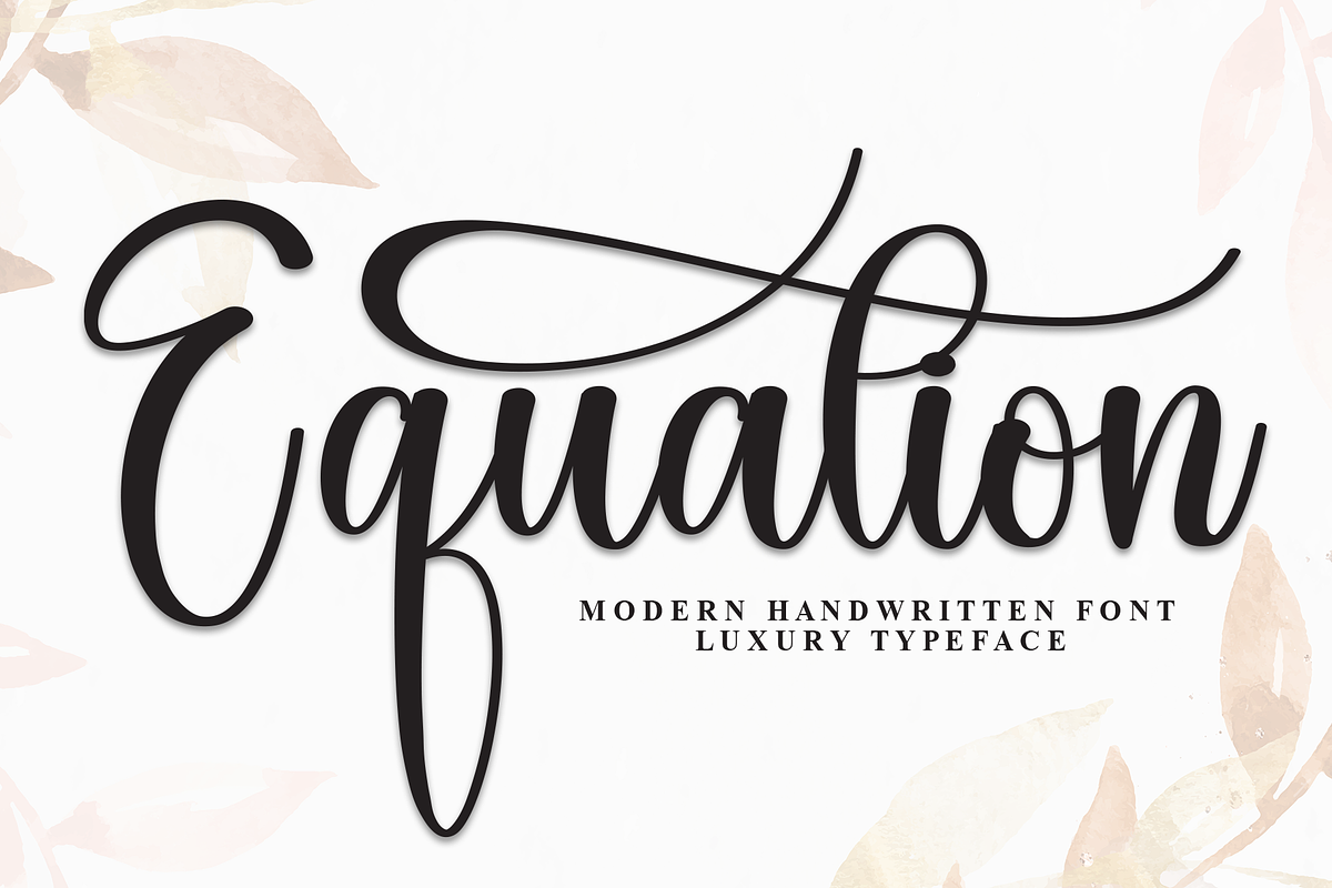 Equation | Script Font, a Handwritten Font by Scratchones (Photo 1 of 9)