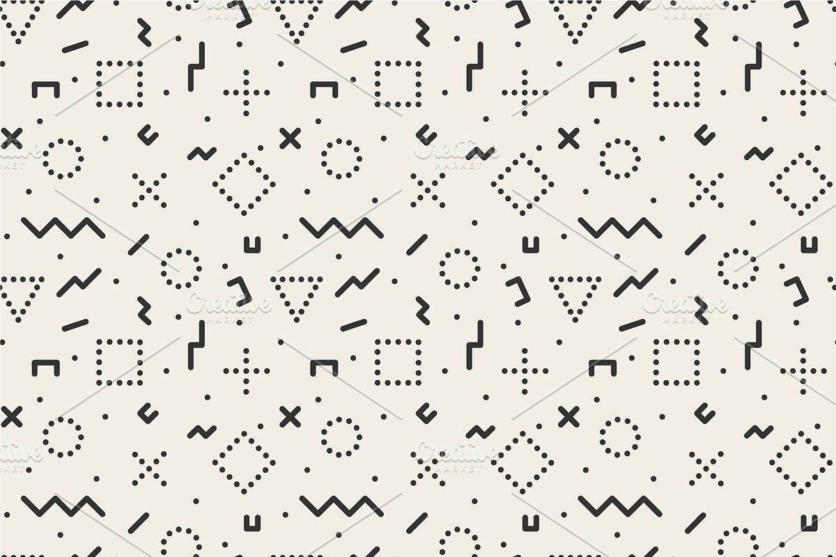 Trendy seamless hipster 90s patterns, a Pattern Graphic by ExpressShop (Photo 10 of 11)