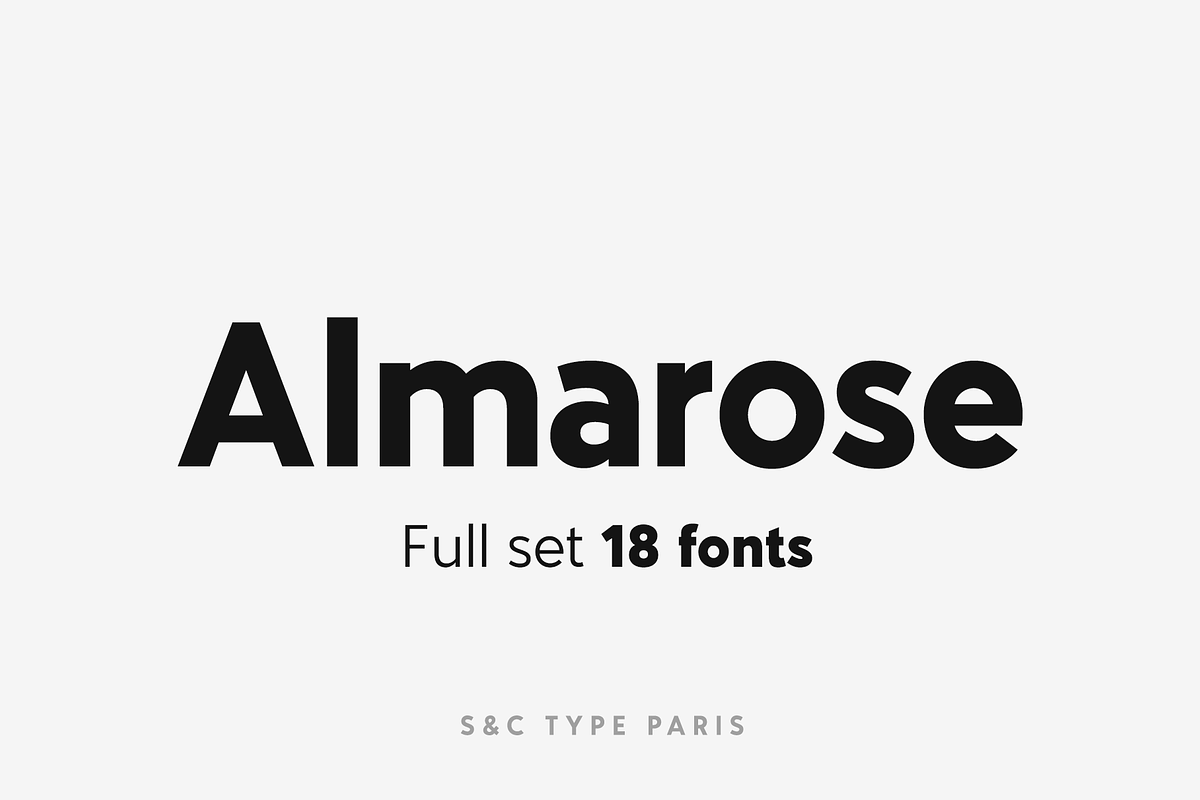 Almarose Font Collection (18 fonts), a Sans Serif Font by S&C Type (Photo 1 of 10)