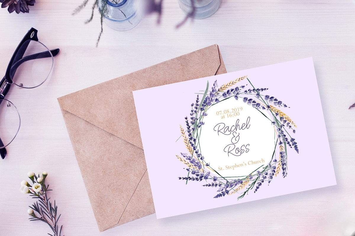 Lavender Watercolor Set Clipart, a Decorative Illustration by Sha1nee (Photo 8 of 8)