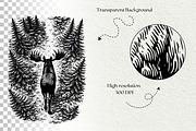 Moose Scenes SVG Graphics, an Animal Illustration by DENIDigitalArtSudio (Thumbnail 6 of 6)