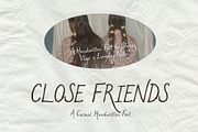 Close Friends Handwritten Font, a Handwritten Font by Mneme (Thumbnail 1 of 8)