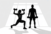 Fitness Workout Training Gym Vector, an Object Graphic by Creativeshirt (Thumbnail 3 of 10)