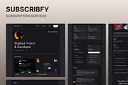 Subscribfy — Framer Template, a Landing Page Template by Slava Burian (Thumbnail 1 of 4)