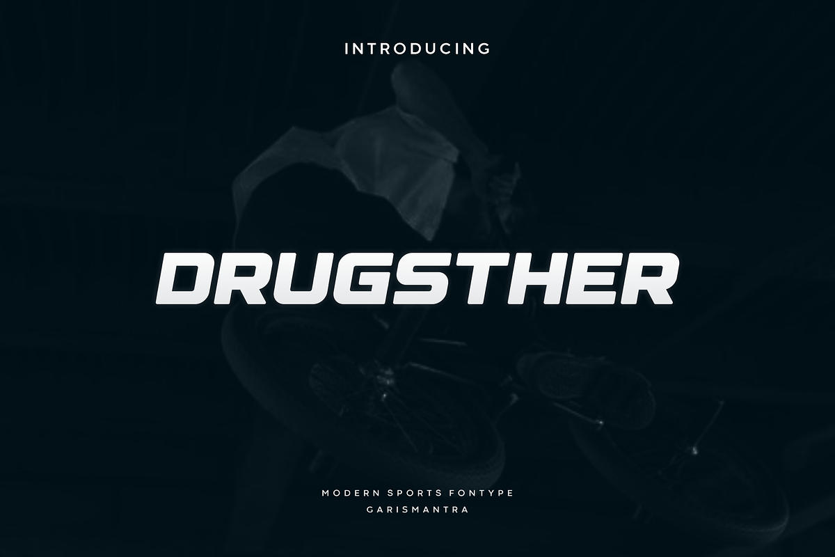 Drugsther, a Font by garismantra (Photo 1 of 4)