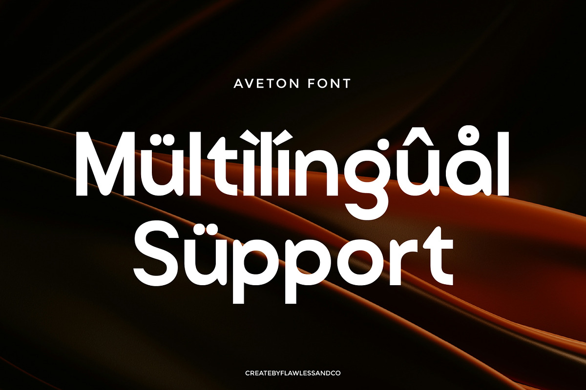 Aveton - Corporate Logo Font, a Sans Serif Font by Flawless And Co (Photo 7 of 10)