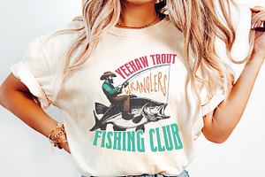 Trendy Western Fishing Club PNG