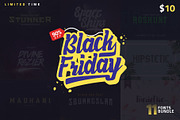 1 Fonts less than $1! Black Friday, a Script Font by Haws.std (Thumbnail 1 of 19)