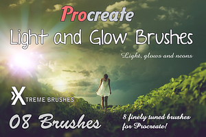 Procreate Light & Glow Brushes