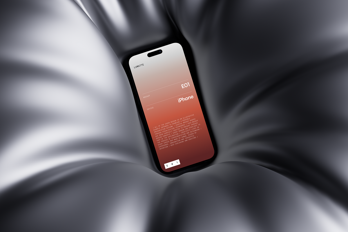 iPhone Mockup E01, an iPhone Mockup by Lumatte (Photo 2 of 7)
