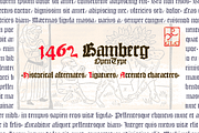 1462 Bamberg, a Blackletter Font by GLC Foundry (Thumbnail 1 of 3)