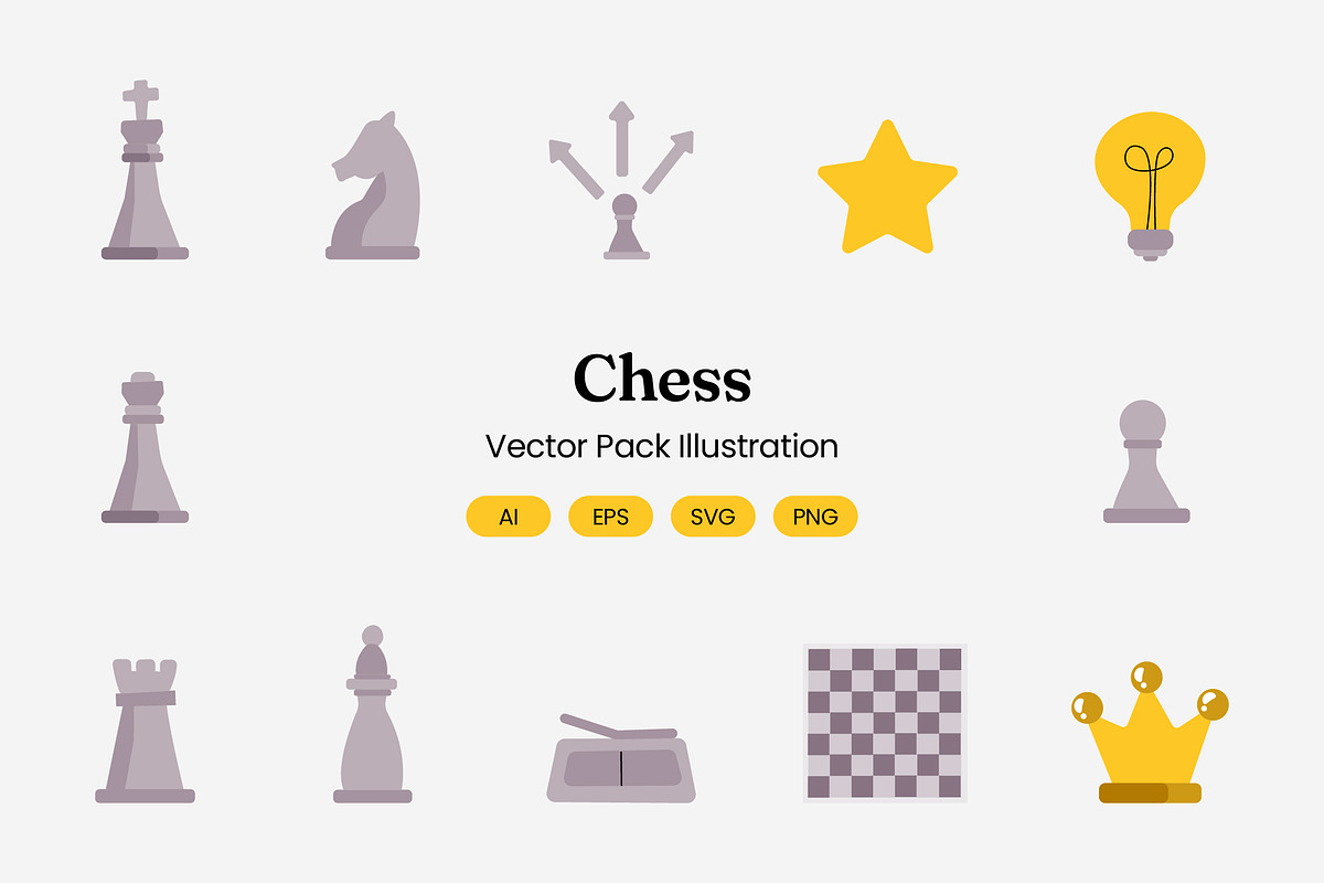Chess Illustration Pack, an Object Graphic by Rahardi Creative