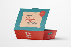 Pasta Box Packaging Mockup