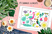 Summer graphic collection, a Texture Illustration by EkaterinaKiriy (Thumbnail 2 of 9)