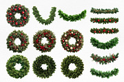 Christmas Collage Clipart Bundle, an Object Graphic by NatalieArtShop (Thumbnail 2 of 10)