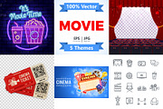 Cinema and Movie Themes, a Decorative Illustration by TAlex (Thumbnail 1 of 6)