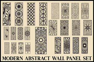 Modern Geometric Wall Panel Bundle, an Illustration by Designs_River