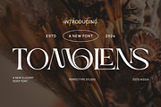 Tomolens Elegant Ligature Serif Font, a Serif Font by Perfectype (Thumbnail 1 of 6)