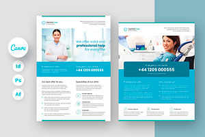 Dentist Flyer Canva Template