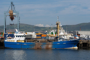 ships at Belfast port, a Photo by WorldOfPhotos