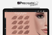 Portrait Brushes for Procreate, a Brush Add-On by FaeryDesign (Thumbnail 1 of 7)