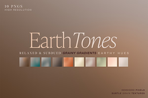 Earth Tones Gradient Set, a Texture Graphic by MWDesign