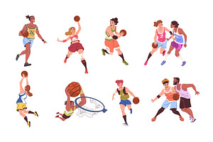 Basketball players. Athletes sport, a Sport Illustration by Stock-Smart-Start