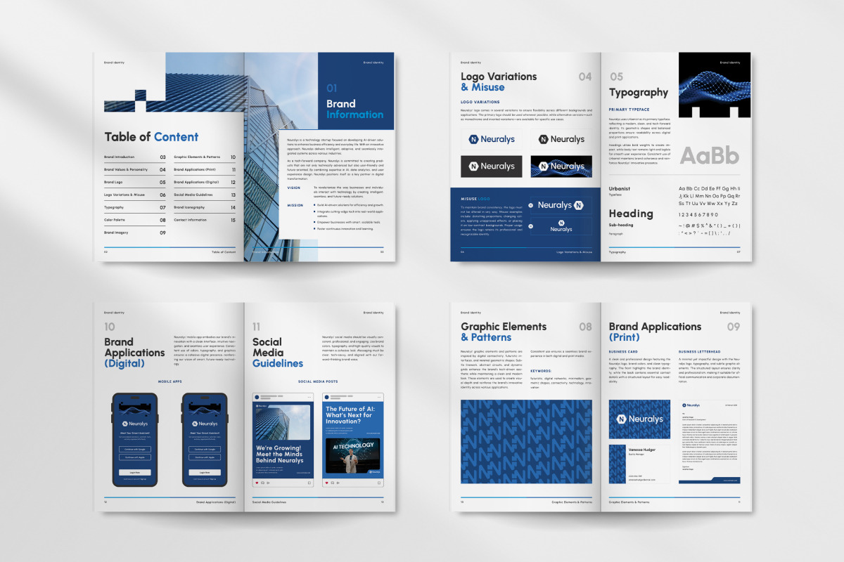 Brand Guideline for Tech Company, a Branding & Logo Template by twinstd (Photo 4 of 6)
