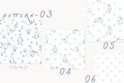 WONDERS IN BLUE. Line art, a Decorative Illustration by annartdreams (Thumbnail 5 of 9)