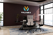 PSD Office Interior Wall Mockup, a Product Mockup by Ayy (Thumbnail 7 of 17)
