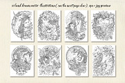 Magic Unicorn and Princess, an Animal Illustration by Samiramay (Thumbnail 2 of 6)