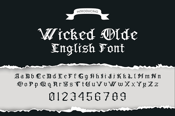 Wicked Olde English Font preview 7