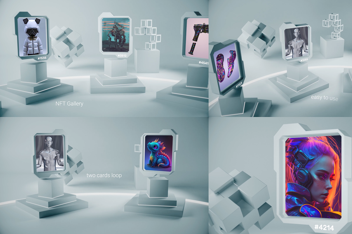 NFT Cards Presentation for DaVinci, a Templates & Theme by 2dfx (Photo 1 of 2)