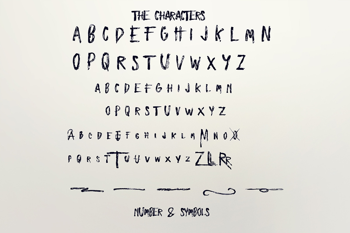 Zombies Font preview 5