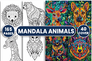 Mandala Animals Coloring Pages, an Animal Illustration by Design Station (Thumbnail 1 of 5)