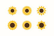 Sunflower Logo Templates & Cliparts, an Object Graphic by P.F. Creative Lab (Thumbnail 4 of 7)