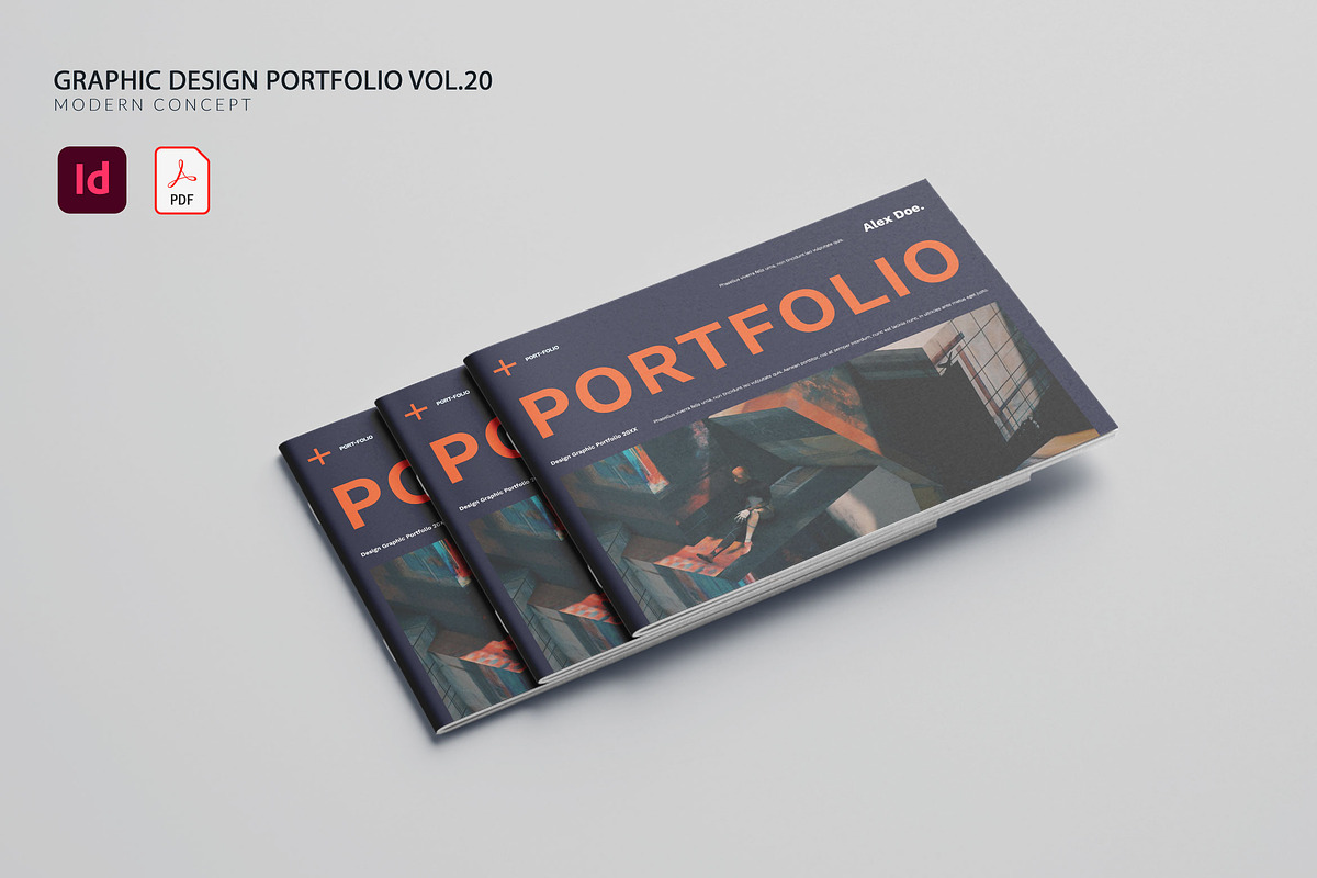 Graphic Design Portfolio Vol.20, a Brochure Template by Bewalrus Studio (Photo 1 of 10)
