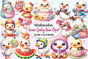 Kawaii Quirky Goose Clipart, a Graphic by CitraGraphics (Thumbnail 1 of 4)