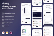 Money Management Mobile App UI Kit, an UI Kit Template by Betush (Thumbnail 2 of 2)