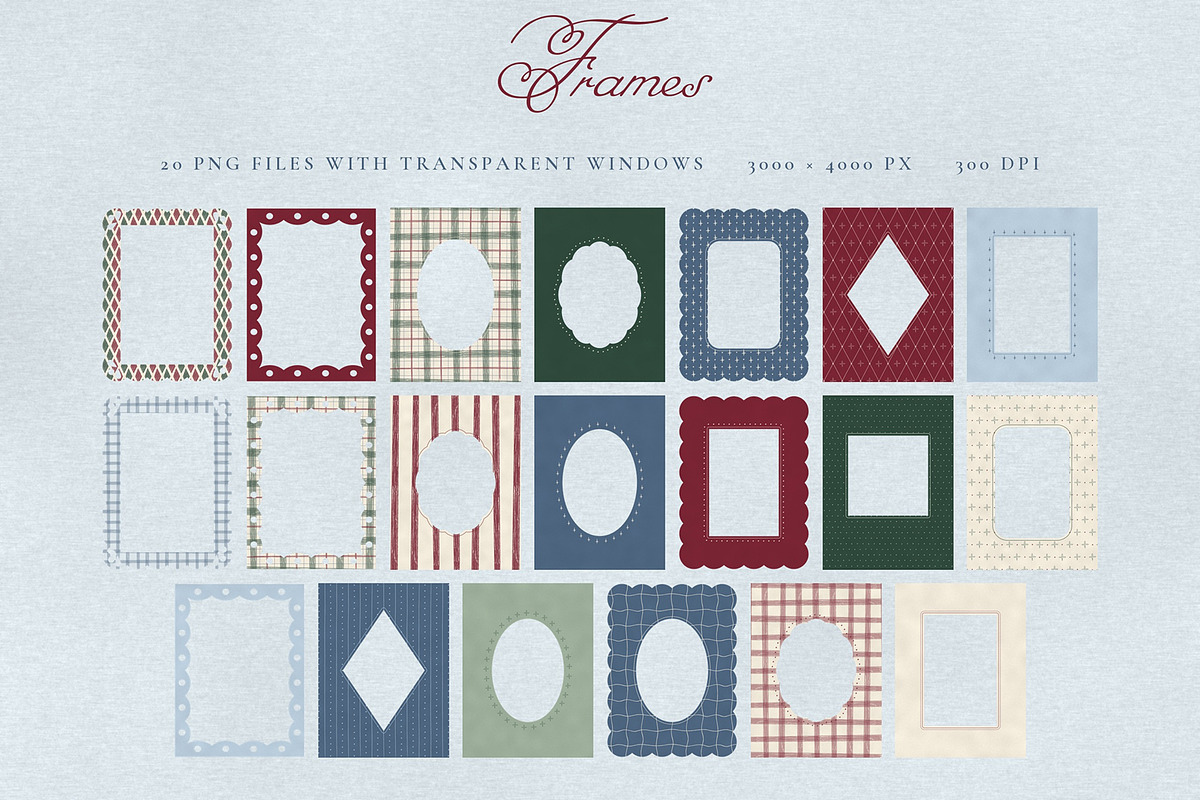 Frosted Winter Papers and Frames, a Background Graphic by Anzhelika (Photo 10 of 10)