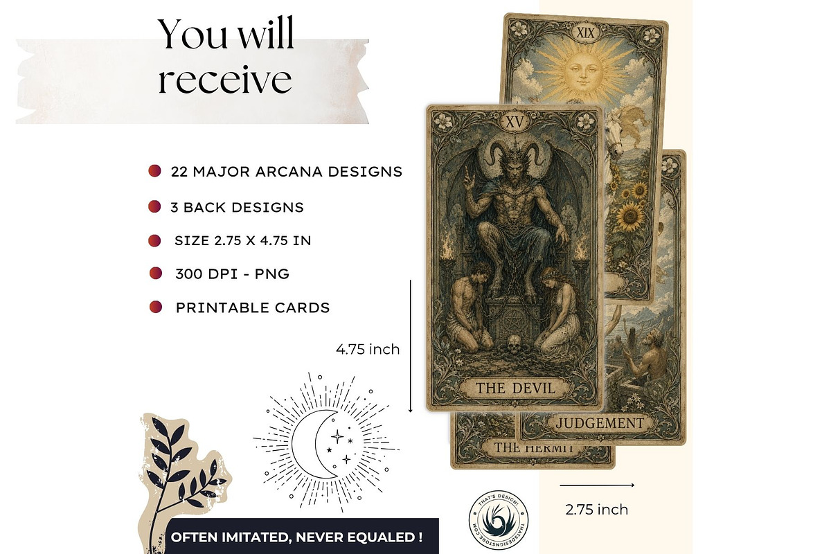 The Verdigris Oracle Tarot Cards, a Decorative Illustration by ThatsDesignArt (Photo 2 of 11)