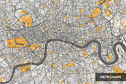 London Map – Regular Yellow, an Illustration by MetroMaps (Thumbnail 3 of 3)