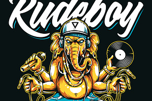 Jungle Rude Boy Vector Art