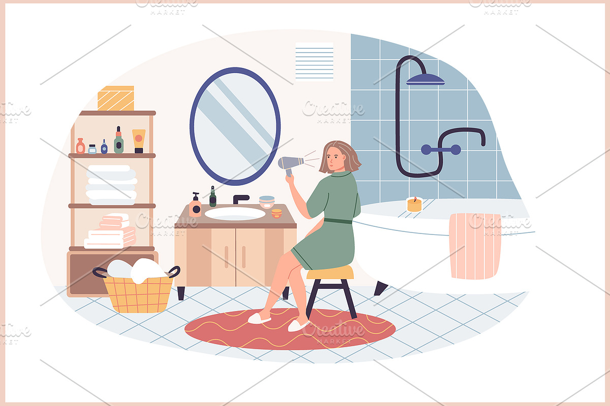 Daily Habits: Morning Routine Pack, a Healthcare Illustration by IRSYART (Photo 10 of 10)