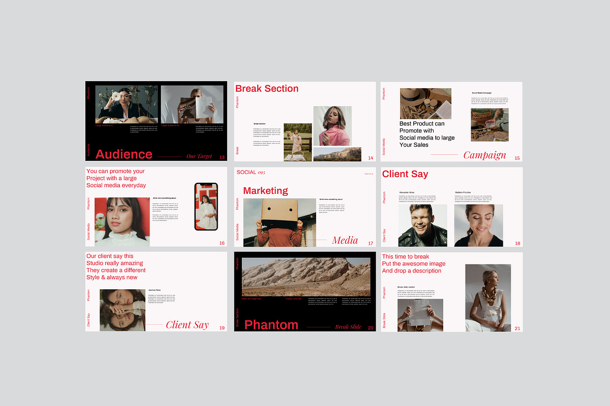Phantom-Minimal Brand Google Slides, a Presentation Template by Dirtytemp Studio (Photo 9 of 11)