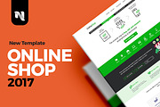 OnlineShop 2017 Landing Page, a Landing Page Template by Nadasol (Thumbnail 1 of 2)