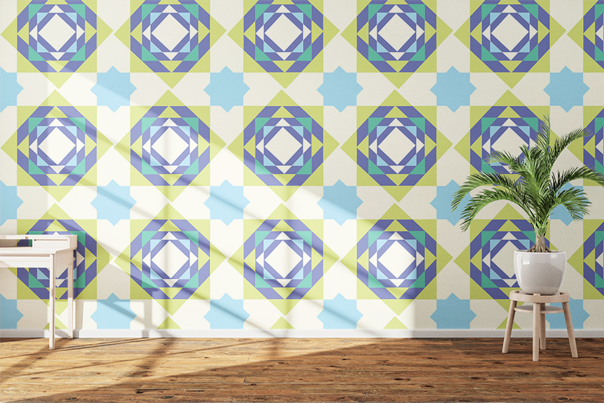 Modern Mosaic Diamond, a Pattern Graphic by snadiacreations (Photo 2 of 3)