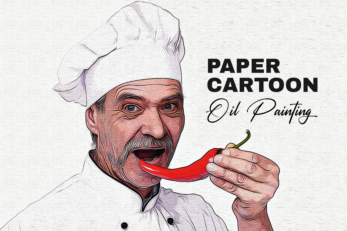 Paper Cartoon Art, an Action Add-On by DesignCave (Photo 1 of 5)