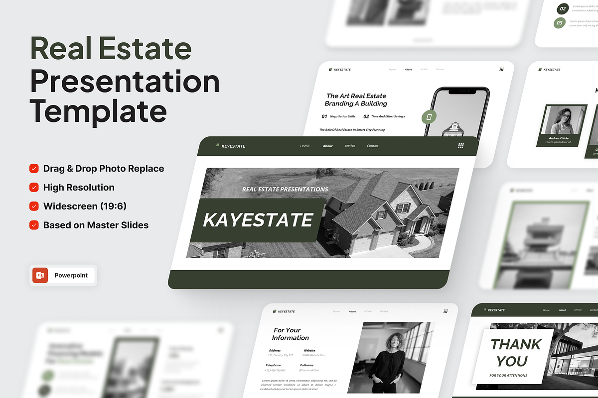 Keyestate - Real Estate Power Point, a Presentation Template by SquidPixey (Photo 1 of 6)