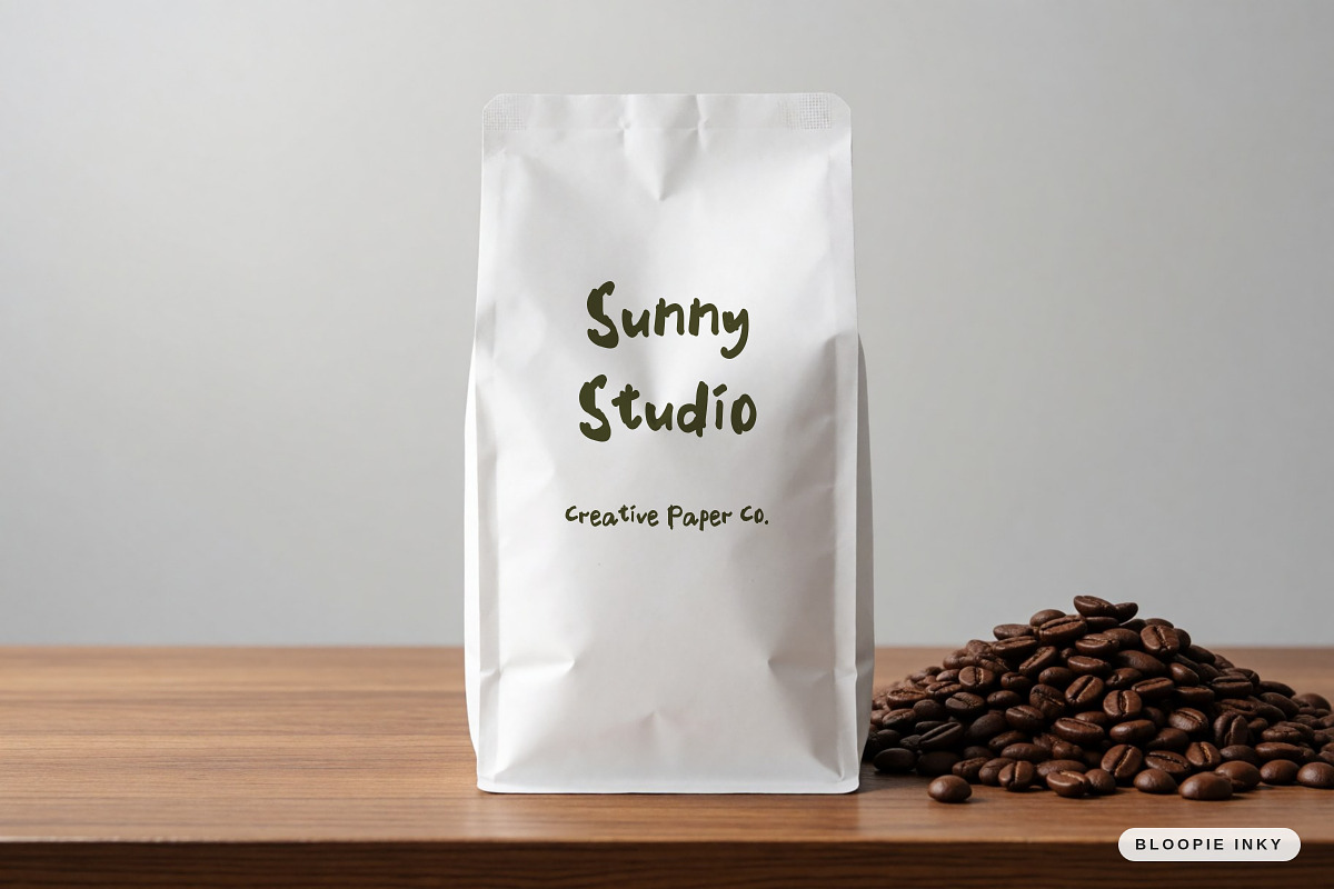 Bloopie Inky – Playful Hand-Painted, a Sans Serif Font by Gookkis Studio (Photo 14 of 16)